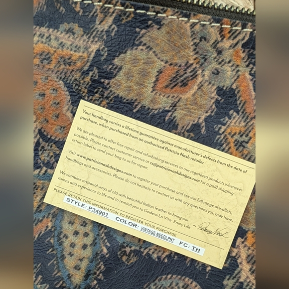 Patricia Nash Cassini wristlet clutch - Picture 10 of 16